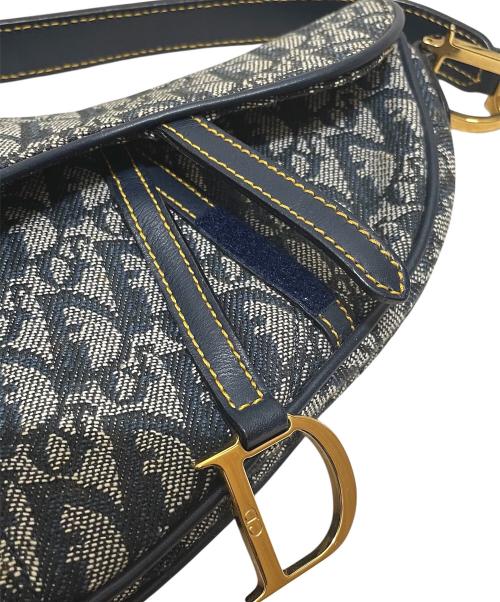 Christian Dior（クリスチャン ディオール）Christian Dior (クリスチャン ディオール) トロッターサドルバッグ ネイビー サイズ:-の古着・服飾アイテム