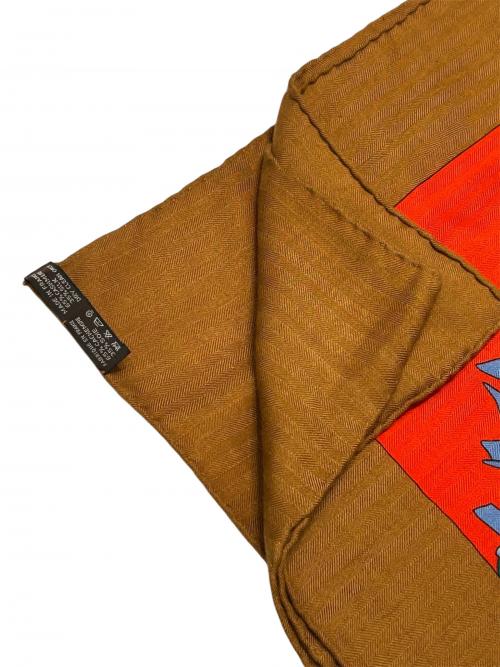 HERMES（エルメス）HERMES (エルメス) カレジェアン140 	CUIRS DU DESERT  ブラウン×マルチカラー サイズ:140の古着・服飾アイテム