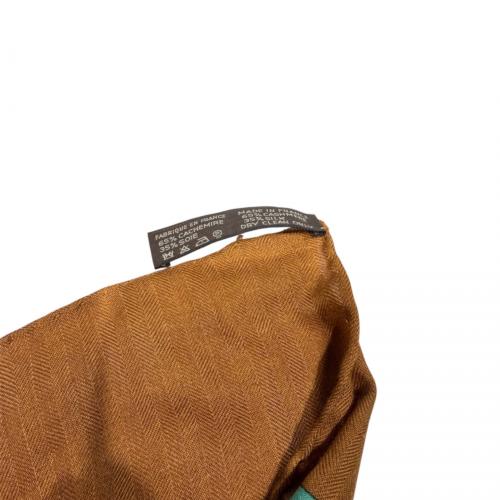 HERMES（エルメス）HERMES (エルメス) カレジェアン140/CUIRS DU DESERT/砂漠の革飾り ブラウン×マルチカラー サイズ:140の古着・服飾アイテム