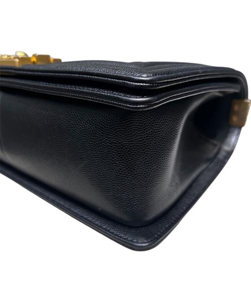 CHANEL（シャネル）CHANEL (シャネル) ボーイシャネル25 ブラック×ゴールド金具 サイズ:25の古着・服飾アイテム