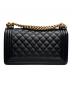 CHANEL (シャネル) ボーイシャネル25 ブラック×ゴールド金具 サイズ:25：600000円