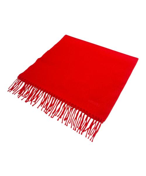 HERMES（エルメス）HERMES (エルメス) カシミヤマフラー レッドの古着・服飾アイテム