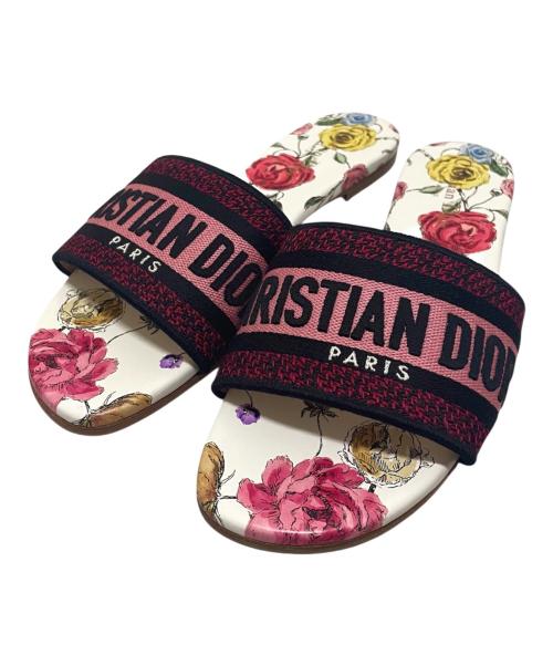 Christian Dior（クリスチャン ディオール）Christian Dior (クリスチャン ディオール) Dwayスライド サンダル ホワイト サイズ:38 1/2の古着・服飾アイテム