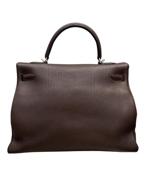 HERMES（エルメス）HERMES (エルメス) ケリー35 内縫い/シルバー金具/トゴ/ショコラ/□G刻印 ショコラ/ブラウン サイズ:35の古着・服飾アイテム