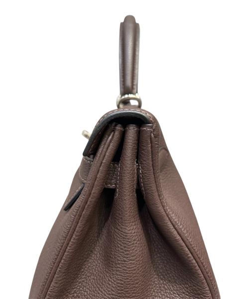 HERMES（エルメス）HERMES (エルメス) ケリー35 内縫い/シルバー金具/トゴ/ショコラ/□G刻印 ショコラ/ブラウン サイズ:35の古着・服飾アイテム