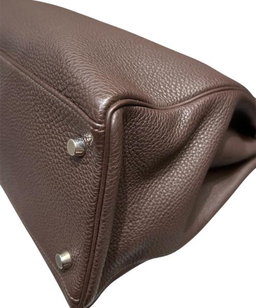 HERMES（エルメス）HERMES (エルメス) ケリー35 内縫い/シルバー金具/トゴ/ショコラ/□G刻印 ショコラ/ブラウン サイズ:35の古着・服飾アイテム
