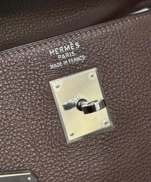 HERMES（エルメス）HERMES (エルメス) ケリー35 内縫い/シルバー金具/トゴ/ショコラ/□G刻印 ショコラ/ブラウン サイズ:35の古着・服飾アイテム