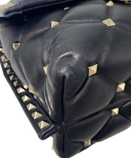 VALENTINO GARAVANI（ヴァレンティノ・ガラヴァーニ）VALENTINO GARAVANI (ヴァレンティノ・ガラヴァーニ) キャンディスタッズ 2WAYショルダーバッグ ブラックの古着・服飾アイテム