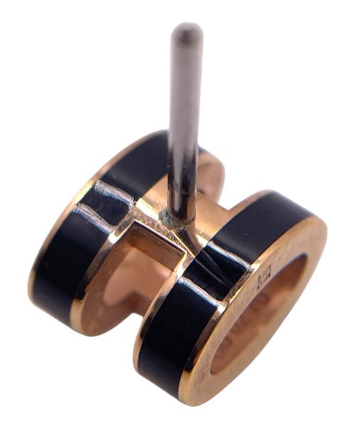 HERMES（エルメス）HERMES (エルメス) ミニポップアッシュHピアス ブラック×ゴールド サイズ:-の古着・服飾アイテム