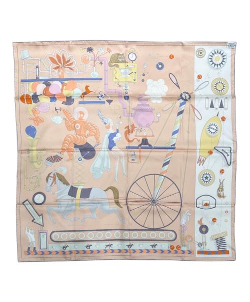 HERMES（エルメス）HERMES (エルメス) カレ90 Tea for Two ピンク×ブルー サイズ:90の古着・服飾アイテム