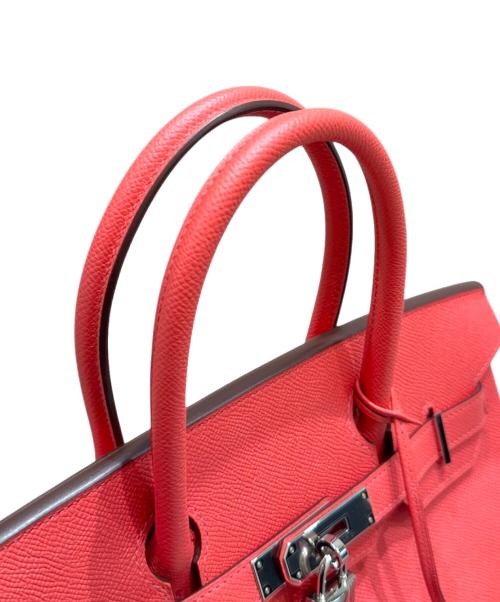HERMES（エルメス）HERMES (エルメス) バーキン30/シルバー金具/ヴォーエプソン/ローズジャイプール/C刻印 ローズジャイプール×シルバー金具 サイズ:30の古着・服飾アイテム