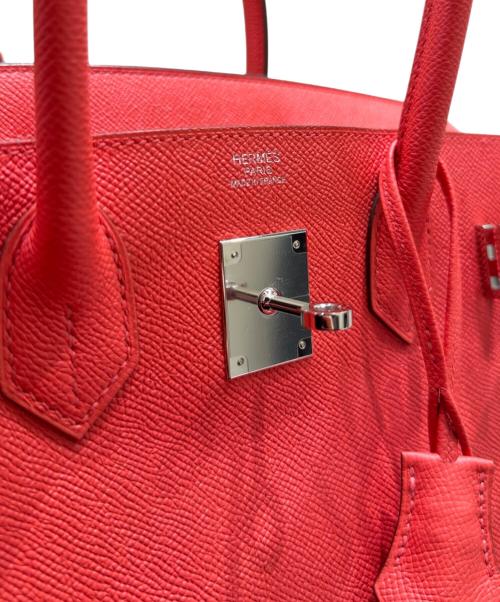 HERMES（エルメス）HERMES (エルメス) バーキン30/シルバー金具/ヴォーエプソン/ローズジャイプール/C刻印 ローズジャイプール×シルバー金具 サイズ:30の古着・服飾アイテム