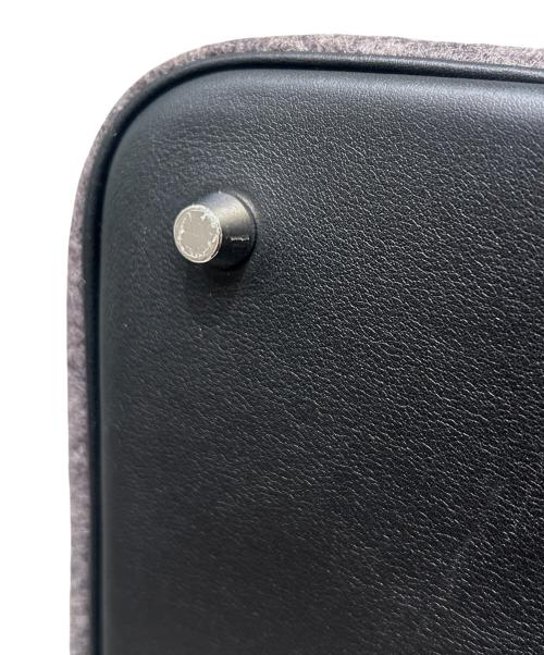 HERMES（エルメス）HERMES (エルメス) ピコタンロックMM/シルバー金具/フェルト×ヴォースイフト/グレー/ブラック/Y刻印 グレー×ブラック シルバー金具 サイズ:MMの古着・服飾アイテム