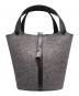HERMES（エルメス）の古着「ピコタンロックMM/シルバー金具/フェルト×ヴォースイフト/グレー/ブラック/Y刻印」｜グレー×ブラック シルバー金具