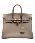 HERMES（エルメス）の古着「バーキン25/ゴールド金具/トリヨンクレマンス/エトゥープ/B刻印」｜エトゥープ×ゴールド金具