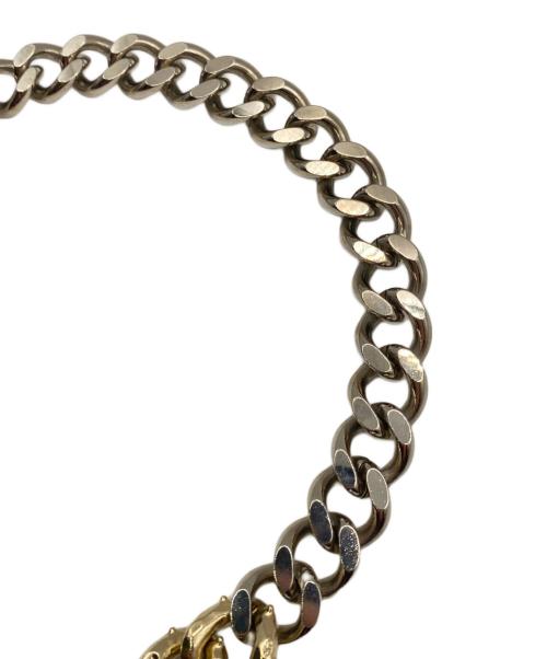 Christian Dior（クリスチャン ディオール）Christian Dior (クリスチャン ディオール) CD ICON チェーンリンクネックレス ゴールド×シルバー サイズ:-の古着・服飾アイテム