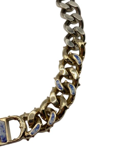 Christian Dior（クリスチャン ディオール）Christian Dior (クリスチャン ディオール) CD ICON チェーンリンクネックレス ゴールド×シルバー サイズ:-の古着・服飾アイテム