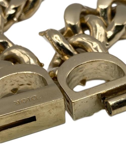 Christian Dior（クリスチャン ディオール）Christian Dior (クリスチャン ディオール) CD ICON チェーンリンクネックレス ゴールド×シルバー サイズ:-の古着・服飾アイテム