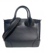 Christian Louboutinクリスチャン・ルブタン）の古着「2WAYバッグ」｜ブラック×シルバー