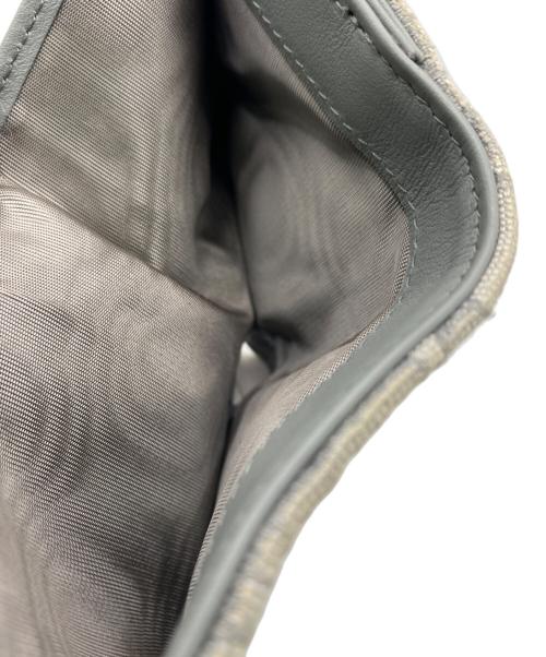 Christian Dior（クリスチャン ディオール）Christian Dior (クリスチャン ディオール) Dior Saddle Lotus Wallet  ライトグレーの古着・服飾アイテム