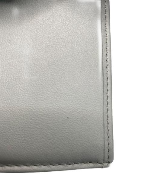 Christian Dior（クリスチャン ディオール）Christian Dior (クリスチャン ディオール) Dior Saddle Lotus Wallet  ライトグレーの古着・服飾アイテム