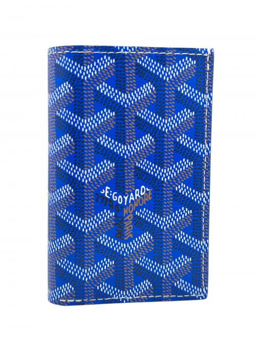 GOYARD（ゴヤール）GOYARD (ゴヤール) サン・ピエール カードホルダー ブルー×イエローの古着・服飾アイテム