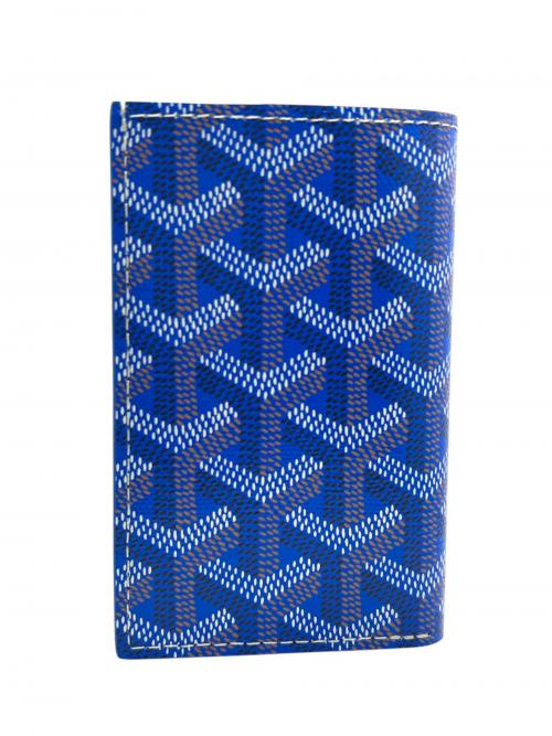 GOYARD（ゴヤール）GOYARD (ゴヤール) サン・ピエール カードホルダー ブルー×イエローの古着・服飾アイテム