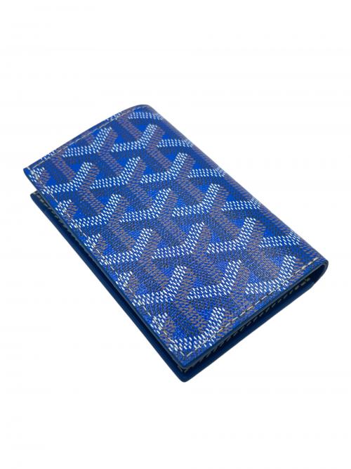 GOYARD（ゴヤール）GOYARD (ゴヤール) サン・ピエール カードホルダー ブルー×イエローの古着・服飾アイテム