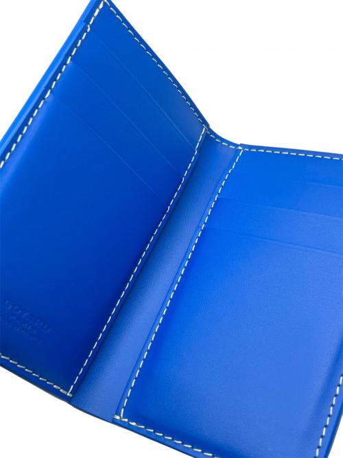 GOYARD（ゴヤール）GOYARD (ゴヤール) サン・ピエール カードホルダー ブルー×イエローの古着・服飾アイテム