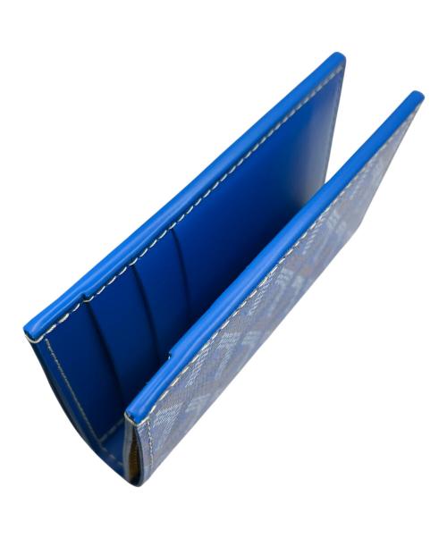 GOYARD（ゴヤール）GOYARD (ゴヤール) サン・ピエール カードホルダー ブルー×イエローの古着・服飾アイテム