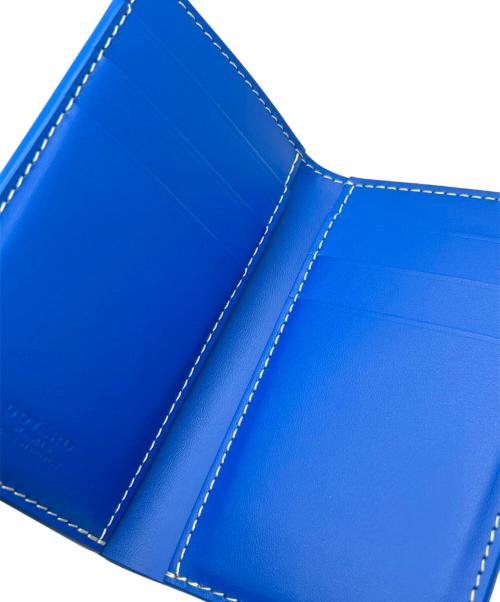 GOYARD（ゴヤール）GOYARD (ゴヤール) サン・ピエール カードホルダー ブルー×イエローの古着・服飾アイテム