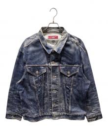 eYe COMME des GARCONS JUNYAWATANABE MAN×LEVI'S×BerBerJin（アイ コム デ ギャルソン ジュンヤ ワタナベ マン×リーバイス×ベンベルジン）の古着「綿ツイルインクジェットプリントデニムジャケット」｜インディゴ
