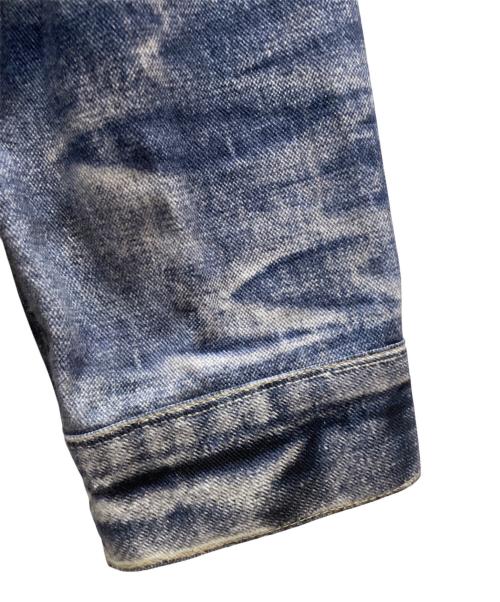 eYe COMME des GARCONS JUNYAWATANABE MAN（アイ コム デ ギャルソン ジュンヤ ワタナベ マン）eYe COMME des GARCONS JUNYAWATANABE MAN LEVI'S (リーバイス) BerBerJin (ベンベルジン) 綿ツイルインクジェットプリントデニムジャケット インディゴ サイズ:XSの古着・服飾アイテム