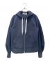 CYCLAS（シクラス）の古着「ジップアップパーカー/ドローリングロゴパーカー」｜ネイビー