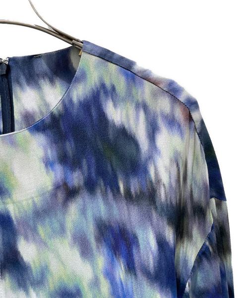 CYCLAS（シクラス）CYCLAS (シクラス) 総柄ブラウス ブルー サイズ:36の古着・服飾アイテム