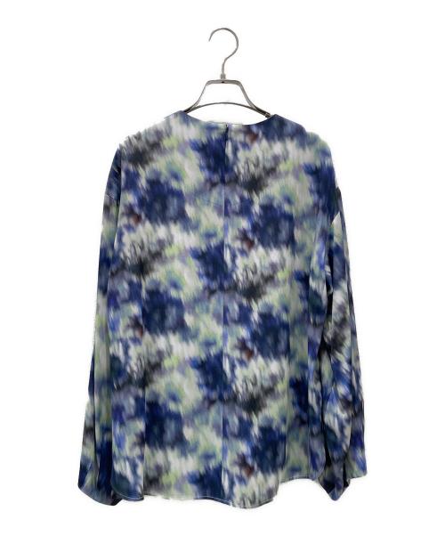 CYCLAS（シクラス）CYCLAS (シクラス) 総柄ブラウス ブルー サイズ:36の古着・服飾アイテム
