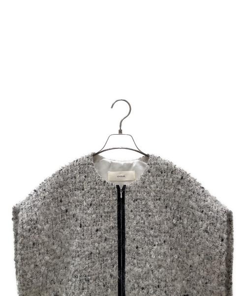 CYCLAS（シクラス）CYCLAS (シクラス) ツイードジップアップベスト ホワイト サイズ:36の古着・服飾アイテム