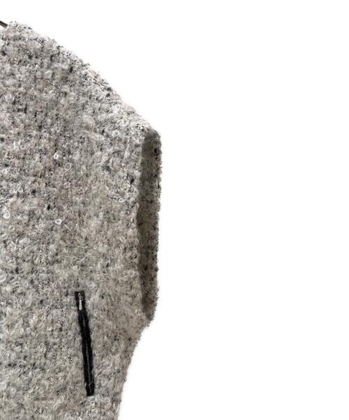 CYCLAS（シクラス）CYCLAS (シクラス) ツイードジップアップベスト ホワイト サイズ:36の古着・服飾アイテム