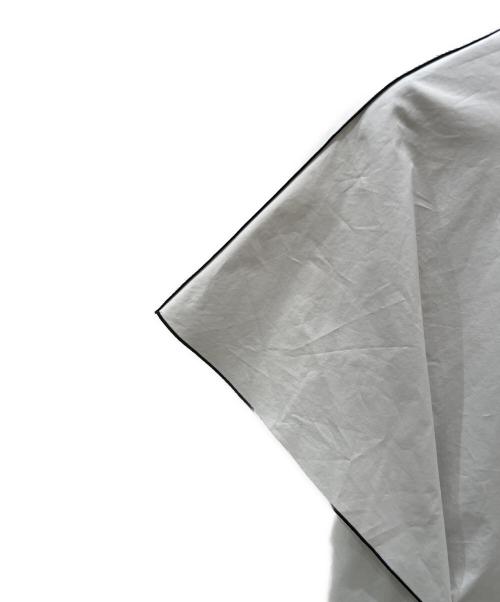 CYCLAS（シクラス）CYCLAS (シクラス) ハイカウントコットンブラウス ホワイト×ブラック サイズ:34の古着・服飾アイテム