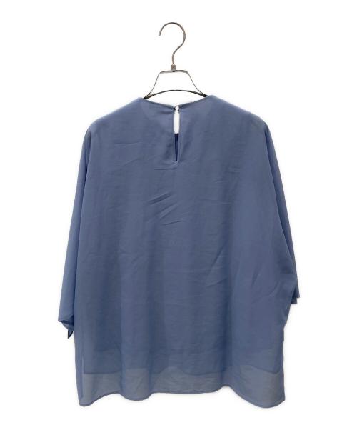CYCLAS（シクラス）CYCLAS (シクラス) ドルマンリボンブラウス ブルー サイズ:34の古着・服飾アイテム