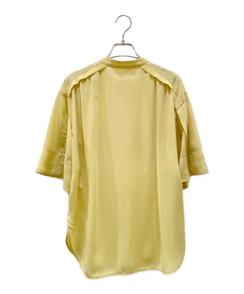 CYCLAS（シクラス）CYCLAS (シクラス) レーヨンギャザーブラウス イエロー サイズ:34の古着・服飾アイテム