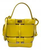 ZANCHETTIザンケッティー）の古着「WOVEN BUCKET SMALL」｜イエロー