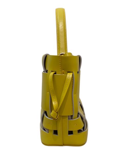 ZANCHETTI（ザンケッティー）ZANCHETTI (ザンケッティー) WOVEN BUCKET SMALL イエロー サイズ:スモールの古着・服飾アイテム