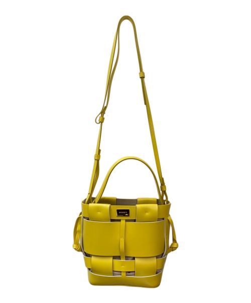 ZANCHETTI（ザンケッティー）ZANCHETTI (ザンケッティー) WOVEN BUCKET SMALL イエロー サイズ:スモールの古着・服飾アイテム