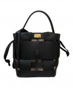 ZANCHETTIザンケッティー）の古着「WOVEN BUCKET SMALL」｜ブラック