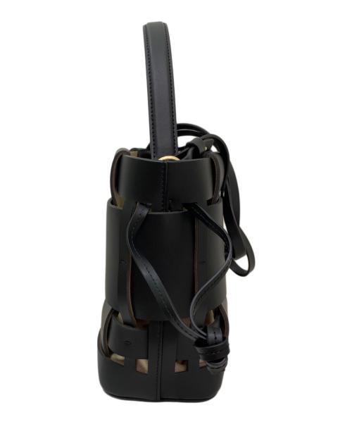 ZANCHETTI（ザンケッティー）ZANCHETTI (ザンケッティー) WOVEN BUCKET SMALL ブラック サイズ:スモールの古着・服飾アイテム