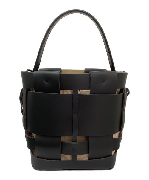 ZANCHETTI（ザンケッティー）ZANCHETTI (ザンケッティー) WOVEN BUCKET SMALL ブラック サイズ:スモールの古着・服飾アイテム