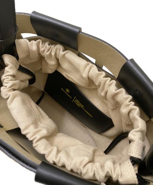 ZANCHETTI（ザンケッティー）ZANCHETTI (ザンケッティー) WOVEN BUCKET SMALL ブラック サイズ:スモールの古着・服飾アイテム