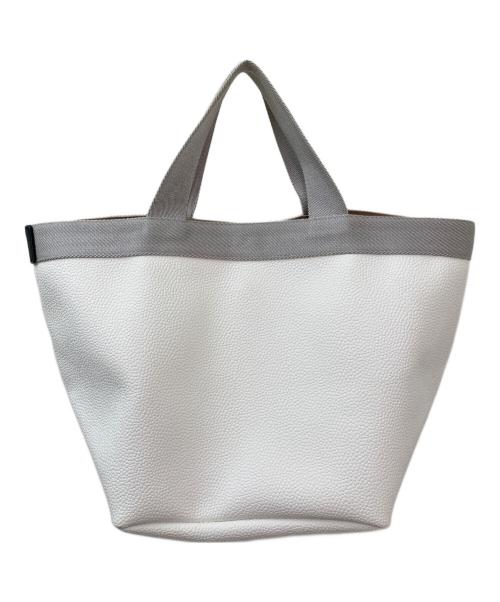 Herve Chapelier（エルベシャプリエ）Herve Chapelier (エルベシャプリエ) リュクス舟型トートM ホワイト×シルバー サイズ:Mの古着・服飾アイテム