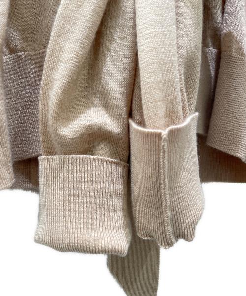 CYCLAS（シクラス）CYCLAS (シクラス) リボンニット ベージュ サイズ:34の古着・服飾アイテム